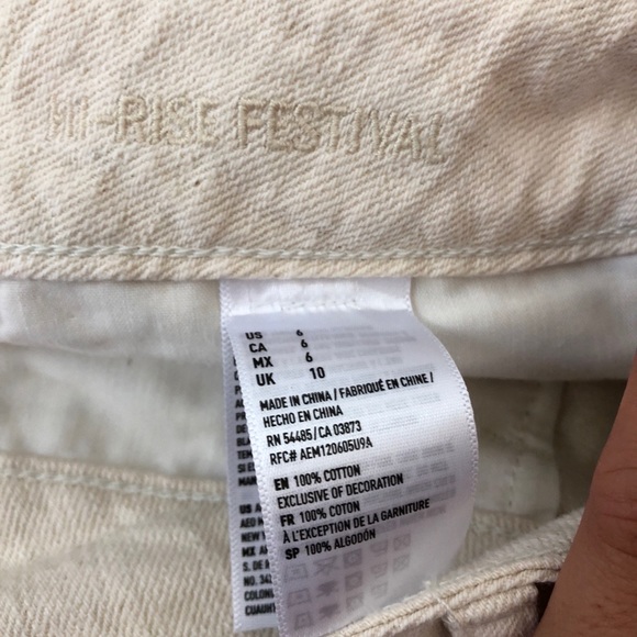 NWT• AE Festival Hi Rise Shorts - Picture 5 of 8